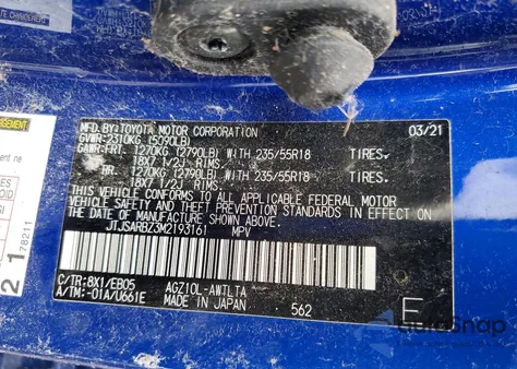 2021 Lexus Nx 300 Base z USA, uszkodzony, nr VIN JTJSARBZ3M2193161